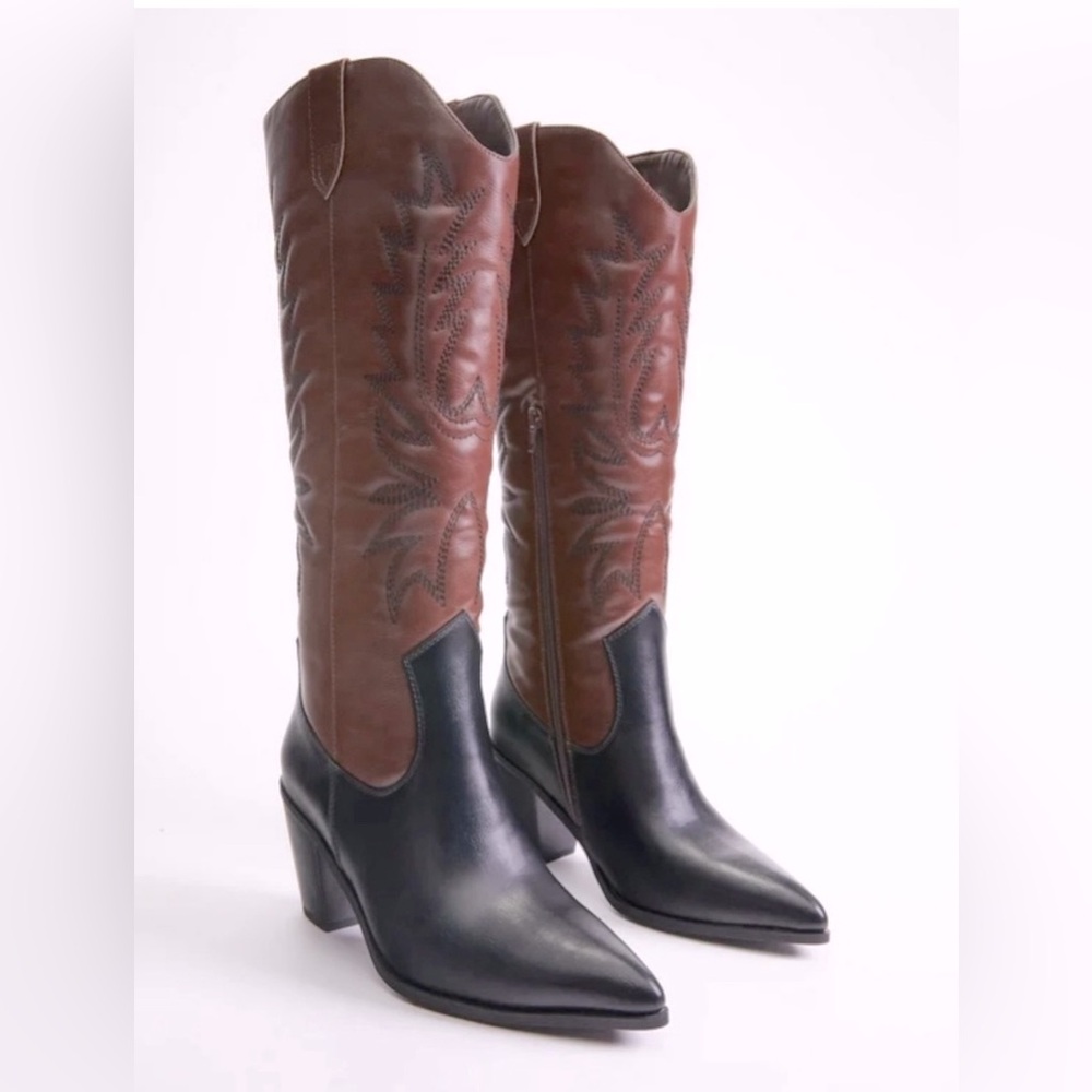 JustFab size 9 western cowboy boots